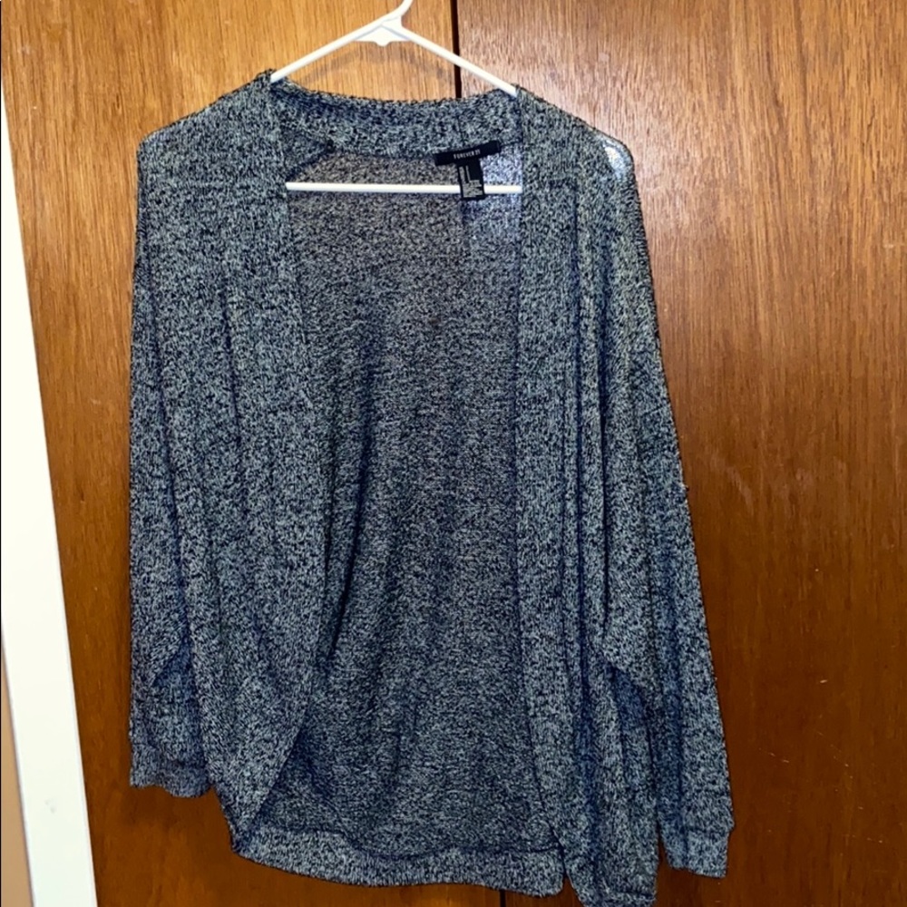 Forever 21 Black/White Cardigan
